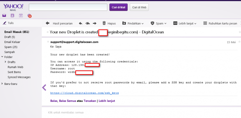 email digital ocean