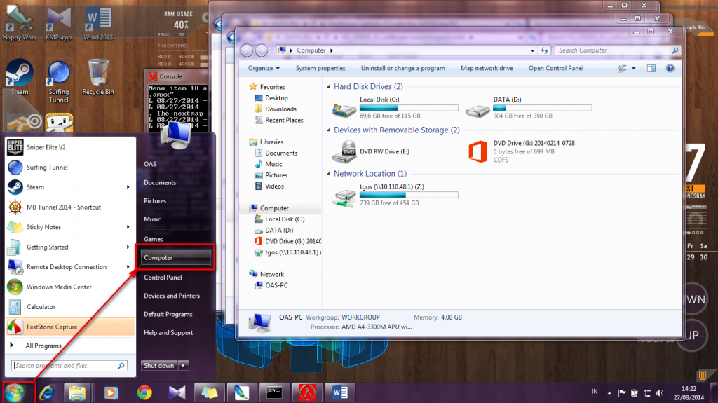 1 Menambah user windows 7