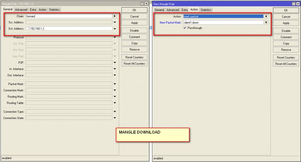 1 mengatur bandwidth dengan queue tree sederhana