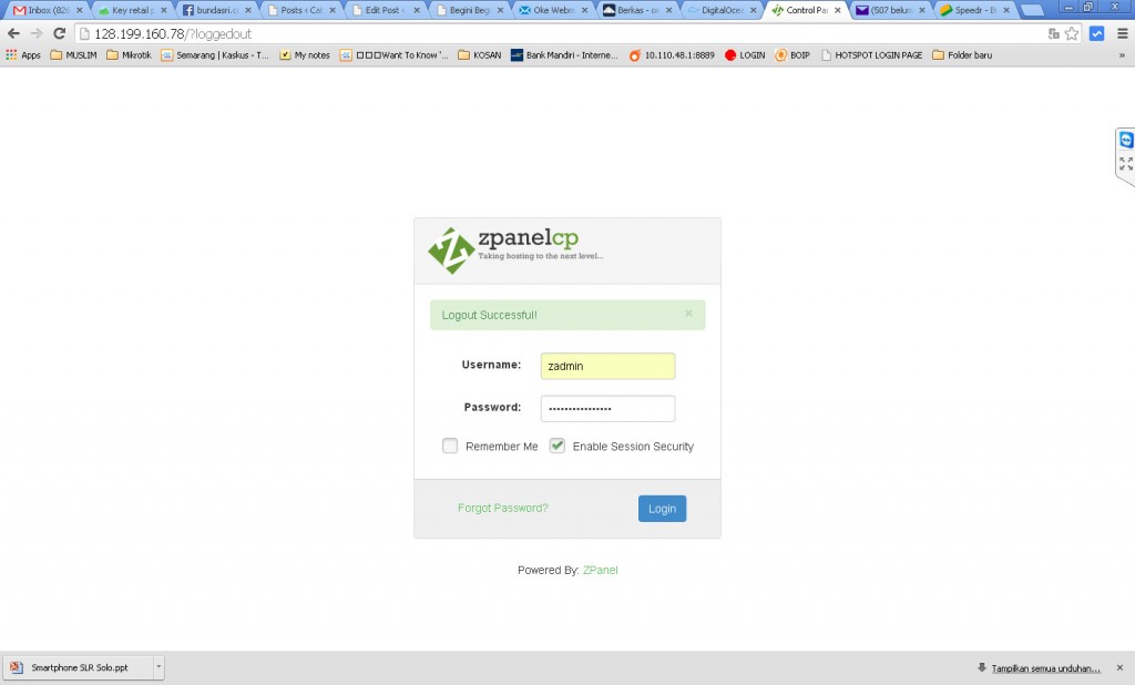 18 membangun hosting dengan vps centos dan zpanel cp