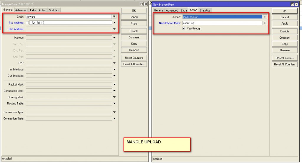 2 mengatur bandwidth dengan queue tree sederhana