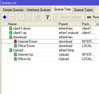 8 mengatur bandwidth dengan queue tree sederhana